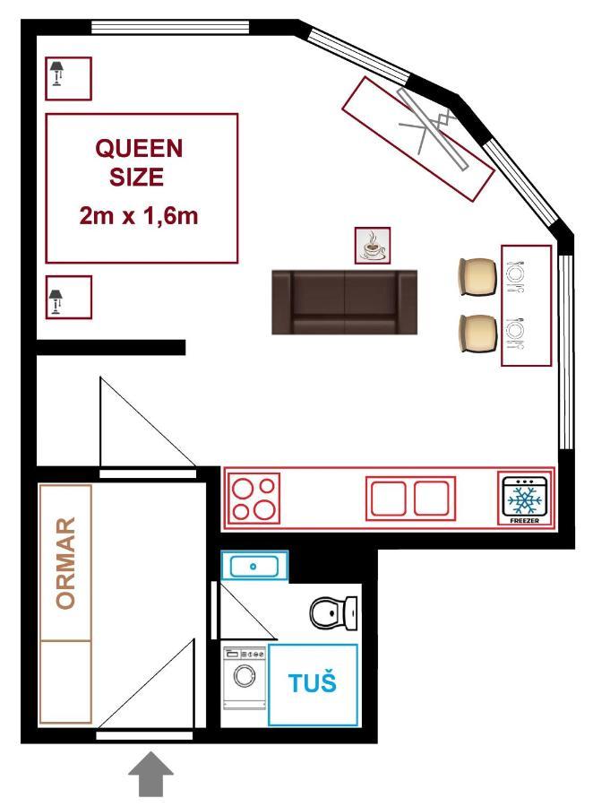 Apartmán Tuzla Trg - Tuzla Square Exteriér fotografie